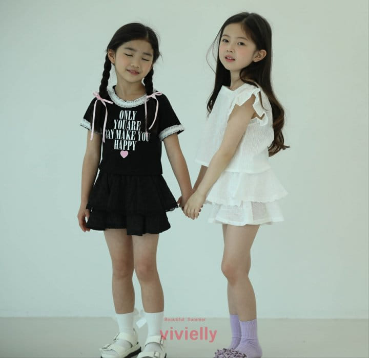 Vivielly - Korean Children Fashion - #prettylittlegirls - Eyelet Skirt Pants - 11