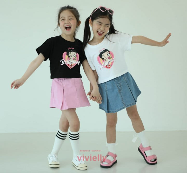 Vivielly - Korean Children Fashion - #prettylittlegirls - Mari Denim Skirt Pants - 9