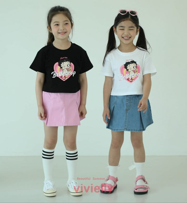 Vivielly - Korean Children Fashion - #todddlerfashion - Mari Denim Skirt Pants - 10