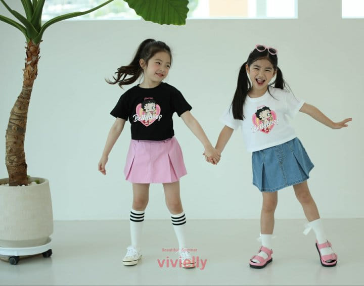 Vivielly - Korean Children Fashion - #toddlerclothing - Mari Denim Skirt Pants - 11