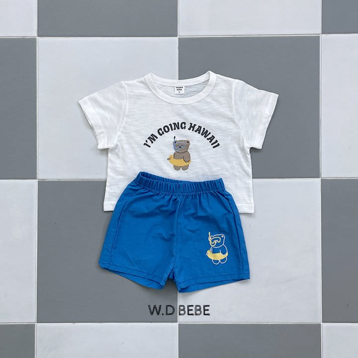 Woodie - Korean Children Fashion - #fashionkids - Vacation Top Bottom Set - 4