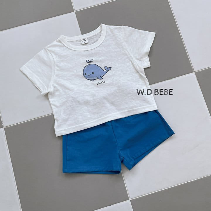 Woodie - Korean Children Fashion - #kidzfashiontrend - 24 Summer Whale Top Bottom Set - 5