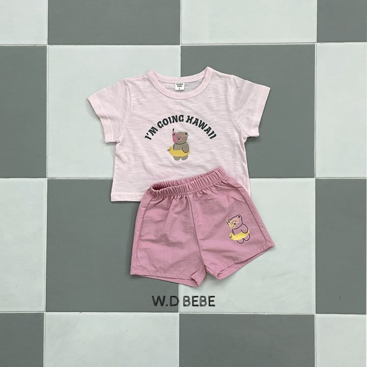 Woodie - Korean Children Fashion - #littlefashionista - Vacation Top Bottom Set - 8