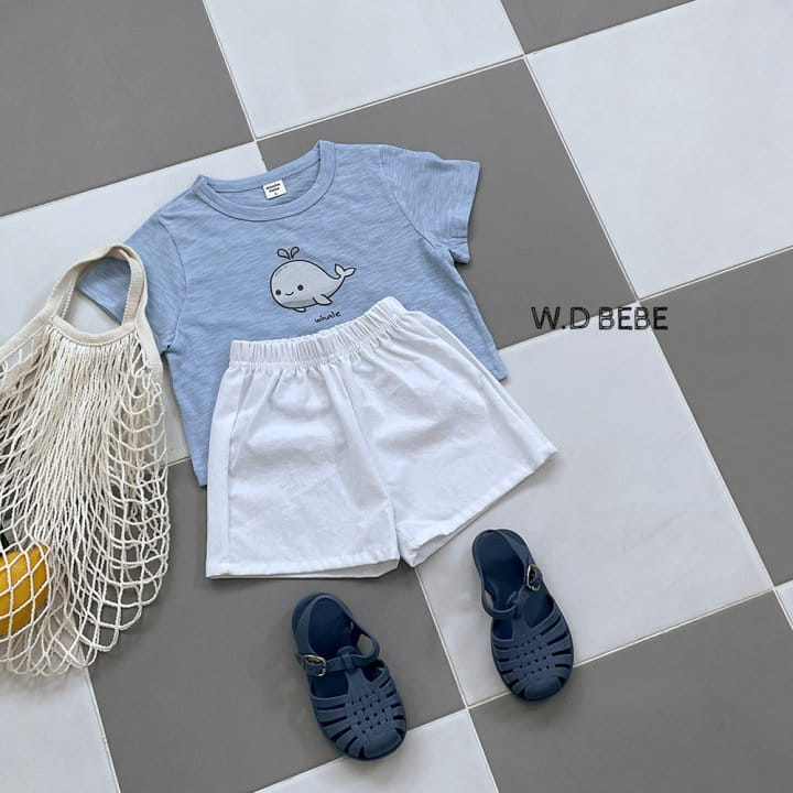 Woodie - Korean Children Fashion - #littlefashionista - 24 Summer Whale Top Bottom Set - 7