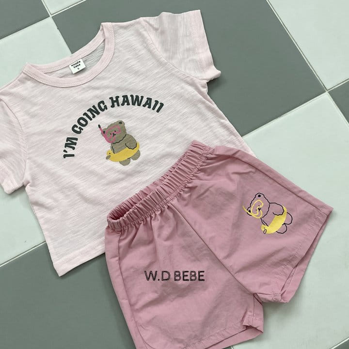 Woodie - Korean Children Fashion - #minifashionista - Vacation Top Bottom Set - 10