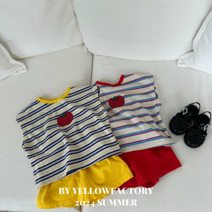 Yellow Factory - Korean Children Fashion - #childofig - Tomato Top Bottom Set - 10