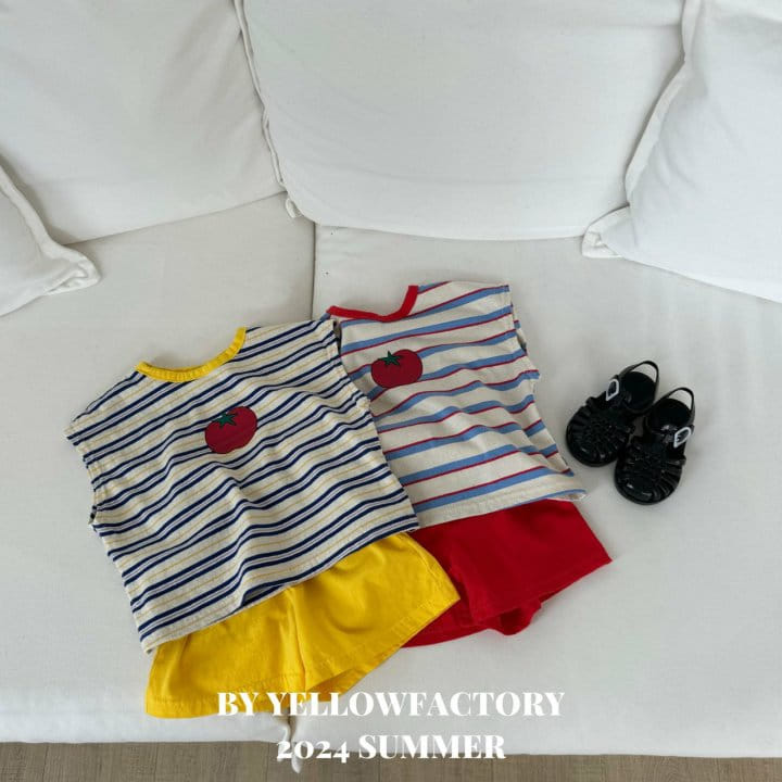 Yellow Factory - Korean Children Fashion - #childofig - Tomato Top Bottom Set - 9