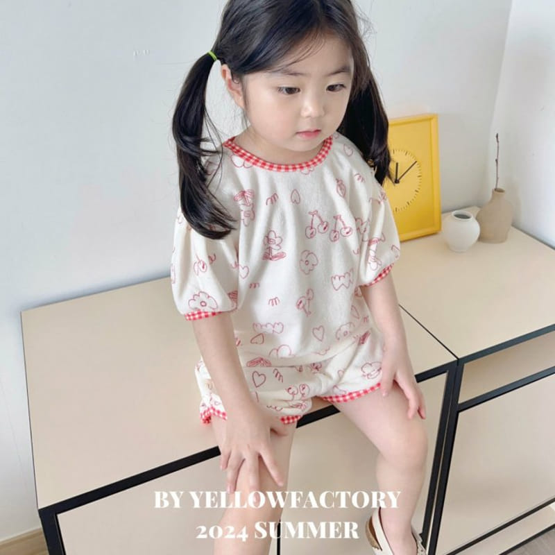 Yellow Factory - Korean Children Fashion - #designkidswear - Terry Top Bottom Set - 5