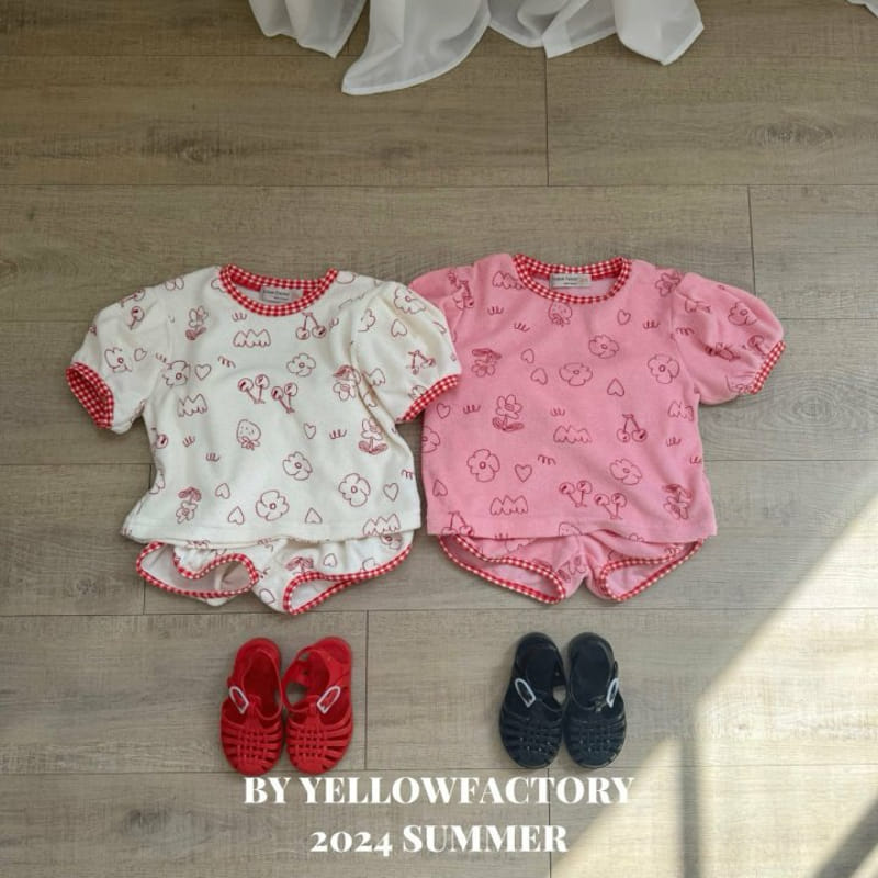 Yellow Factory - Korean Children Fashion - #discoveringself - Terry Top Bottom Set - 6