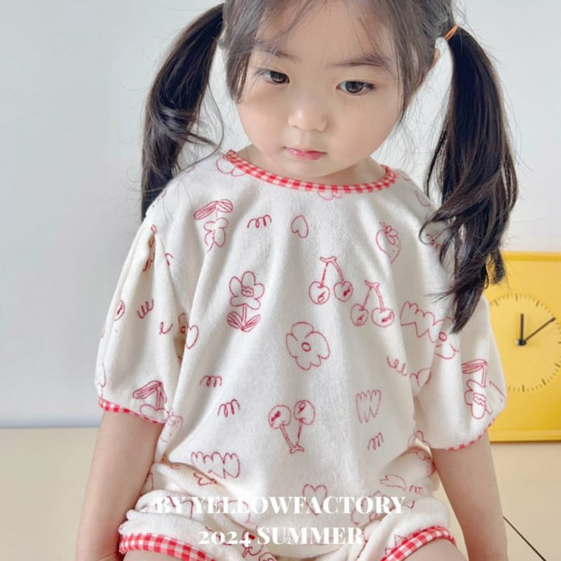 Yellow Factory - Korean Children Fashion - #fashionkids - Terry Top Bottom Set - 7