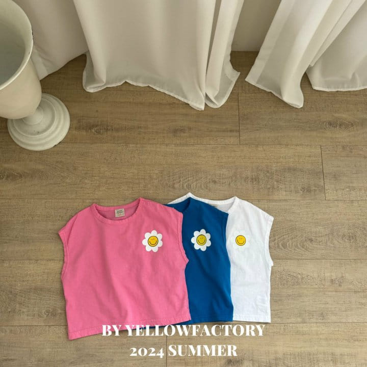 Yellow Factory - Korean Children Fashion - #prettylittlegirls - Smile Flower Top Bottom Set - 10