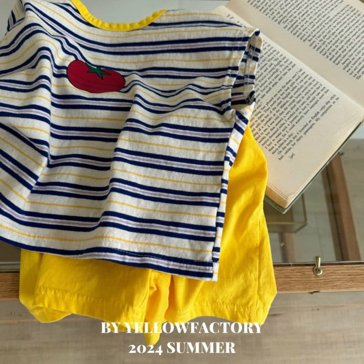 Yellow Factory - Korean Children Fashion - #prettylittlegirls - Tomato Top Bottom Set - 8