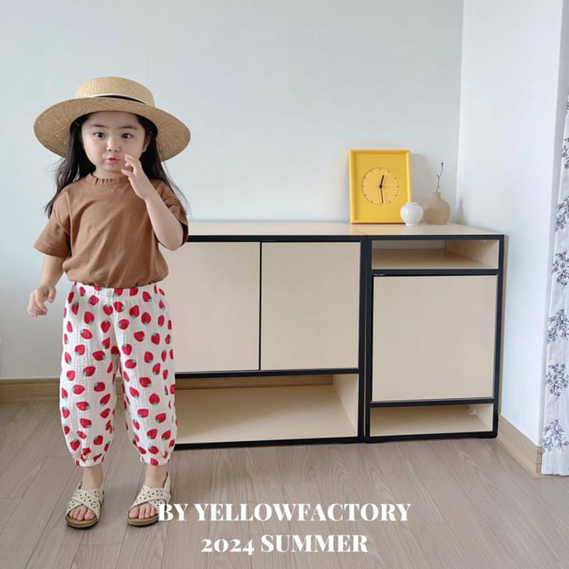 Yellow Factory - Korean Children Fashion - #stylishchildhood - Strawberry Gojeangi Pants