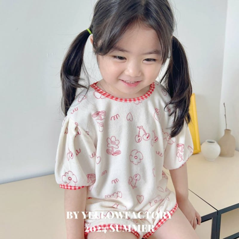 Yellow Factory - Korean Children Fashion - #toddlerclothing - Terry Top Bottom Set