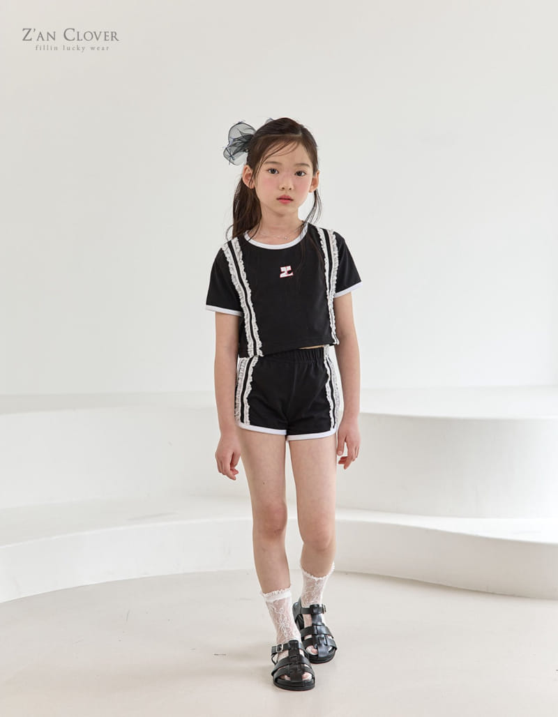 Zan Clover - Korean Children Fashion - #Kfashion4kids - Frill Top Bottom Set - 10