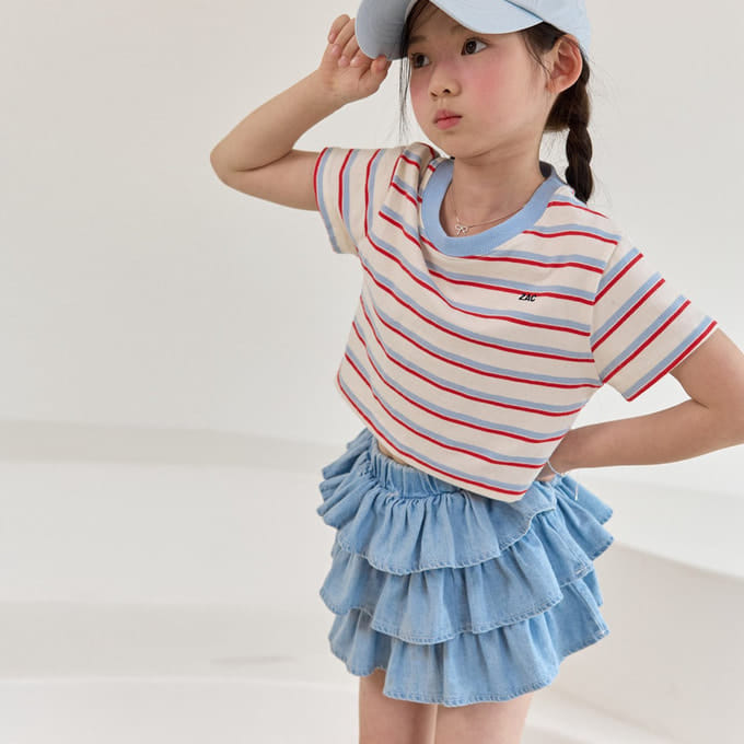 Zan Clover - Korean Children Fashion - #Kfashion4kids - Denim Kan Kan Skirt