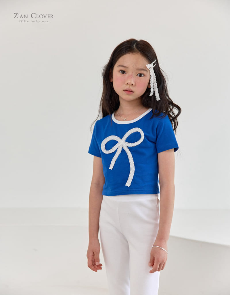 Zan Clover - Korean Children Fashion - #childofig - Lace Ribbon Tee - 9