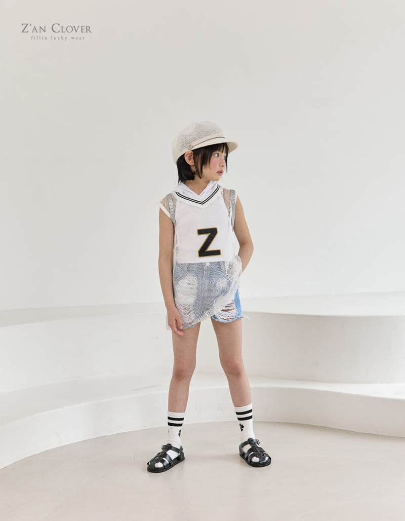 Zan Clover - Korean Children Fashion - #childofig - Z Mesh Sleeveless Tee - 6