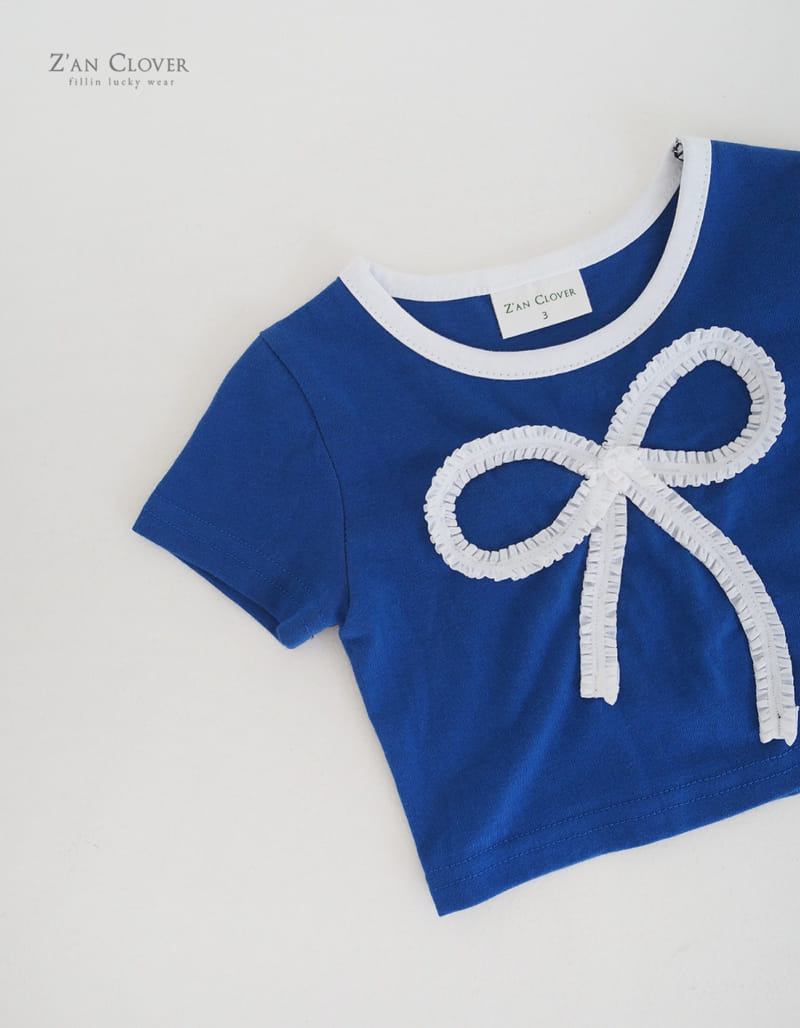 Zan Clover - Korean Children Fashion - #designkidswear - Lace Ribbon Tee - 7