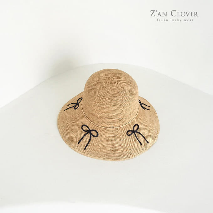 Zan Clover - Korean Children Fashion - #designkidswear - Ribbon Rapia Hat