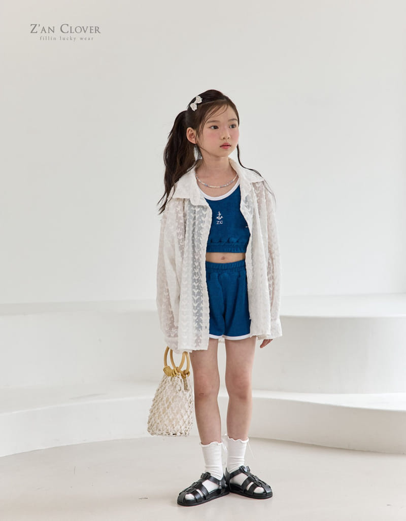 Zan Clover - Korean Children Fashion - #designkidswear - Chiffon Heart Shirt - 3