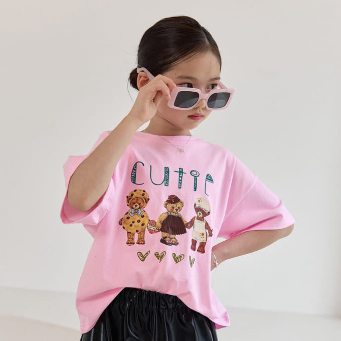 Zan Clover - Korean Children Fashion - #designkidswear - Cuty Bear Tee