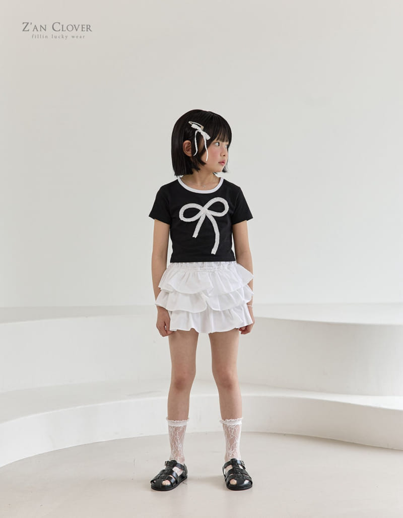 Zan Clover - Korean Children Fashion - #designkidswear - Lace Ribbon Tee - 11