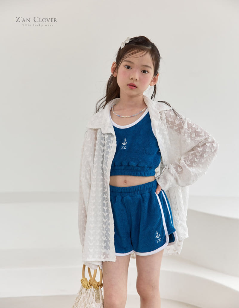 Zan Clover - Korean Children Fashion - #discoveringself - Marine Towel Top Bottom Set - 8