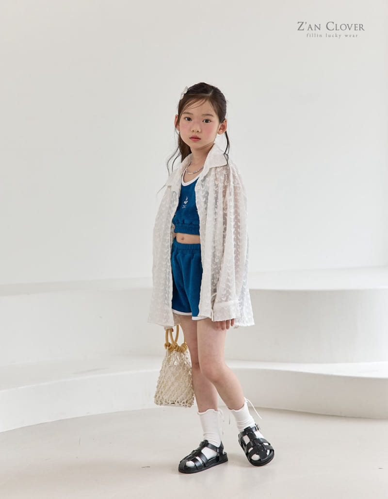 Zan Clover - Korean Children Fashion - #designkidswear - Chiffon Heart Shirt - 4