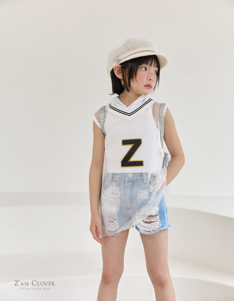 Zan Clover - Korean Children Fashion - #discoveringself - Z Mesh Sleeveless Tee - 9