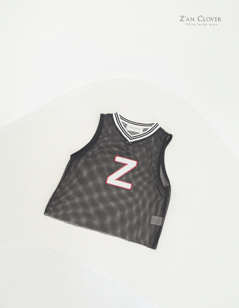 Zan Clover - Korean Children Fashion - #fashionkids - Z Mesh Sleeveless Tee - 6