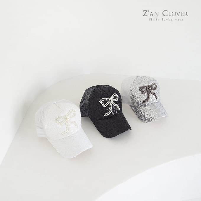 Zan Clover - Korean Children Fashion - #fashionkids - Spangle Ribbon Ball Cap