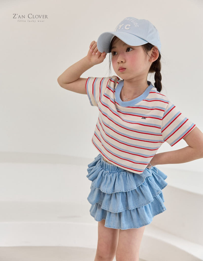 Zan Clover - Korean Children Fashion - #fashionkids - Denim Kan Kan Skirt - 11