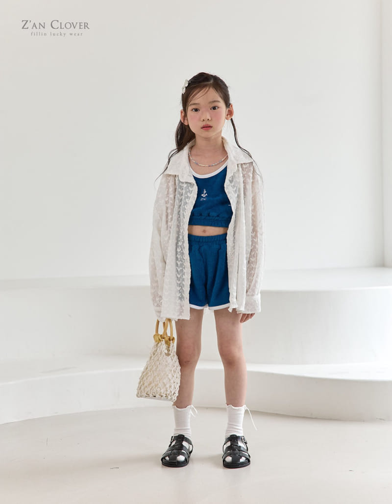 Zan Clover - Korean Children Fashion - #fashionkids - Chiffon Heart Shirt - 5