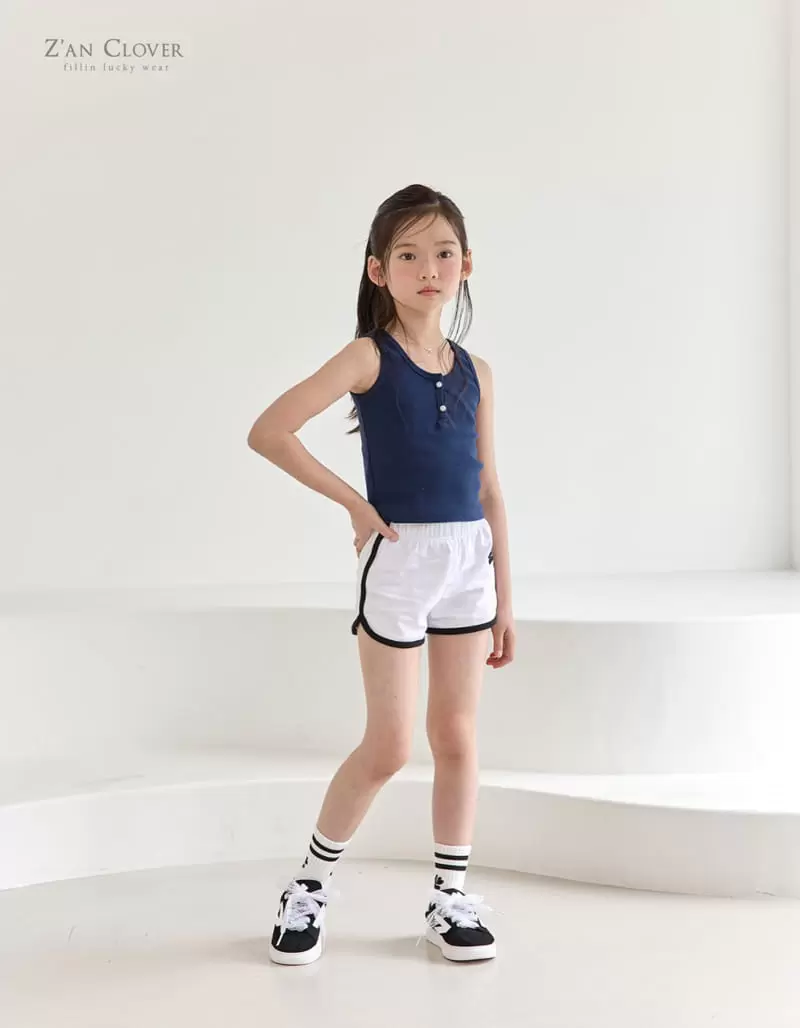 Zan Clover - Korean Children Fashion - #fashionkids - Button Sleeveless Tee - 9