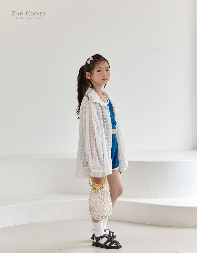 Zan Clover - Korean Children Fashion - #kidsstore - Chiffon Heart Shirt - 7