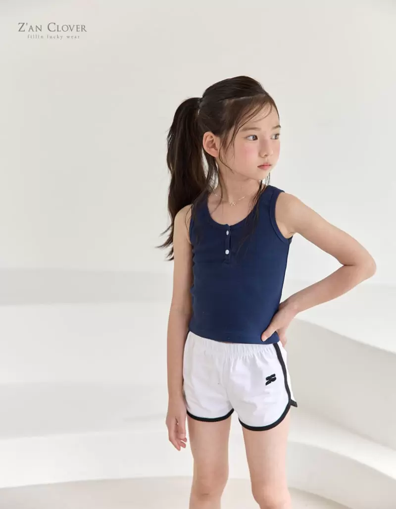 Zan Clover - Korean Children Fashion - #kidsstore - Button Sleeveless Tee - 11