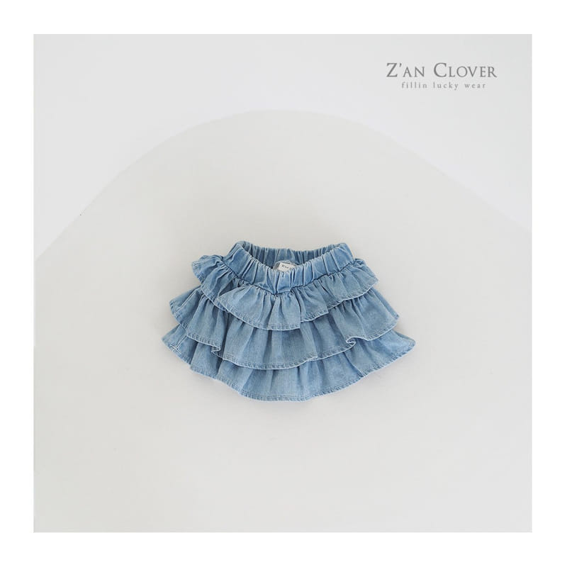 Zan Clover - Korean Children Fashion - #littlefashionista - Denim Kan Kan Skirt - 2