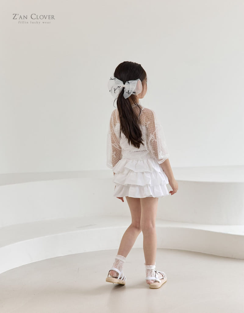 Zan Clover - Korean Children Fashion - #littlefashionista - Loose Lace Tee - 9