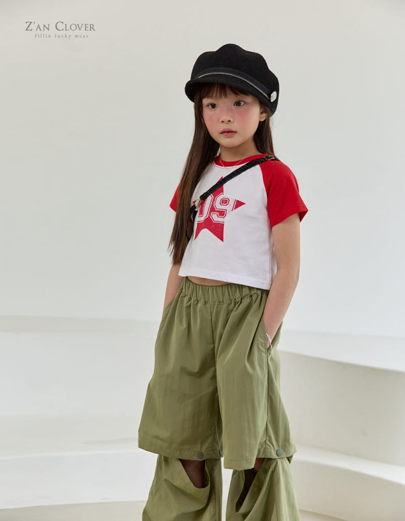 Zan Clover - Korean Children Fashion - #littlefashionista - Star Raglan Tee - 6