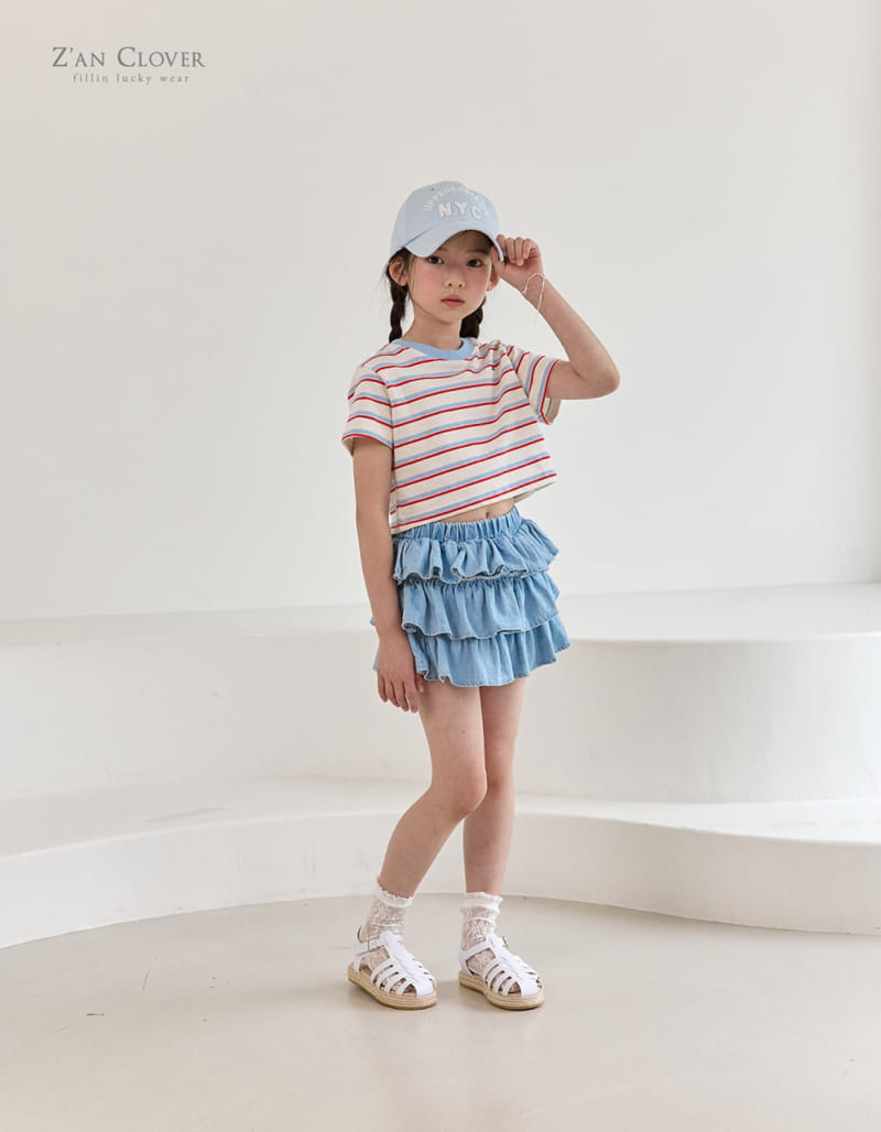 Zan Clover - Korean Children Fashion - #magicofchildhood - Denim Kan Kan Skirt - 3