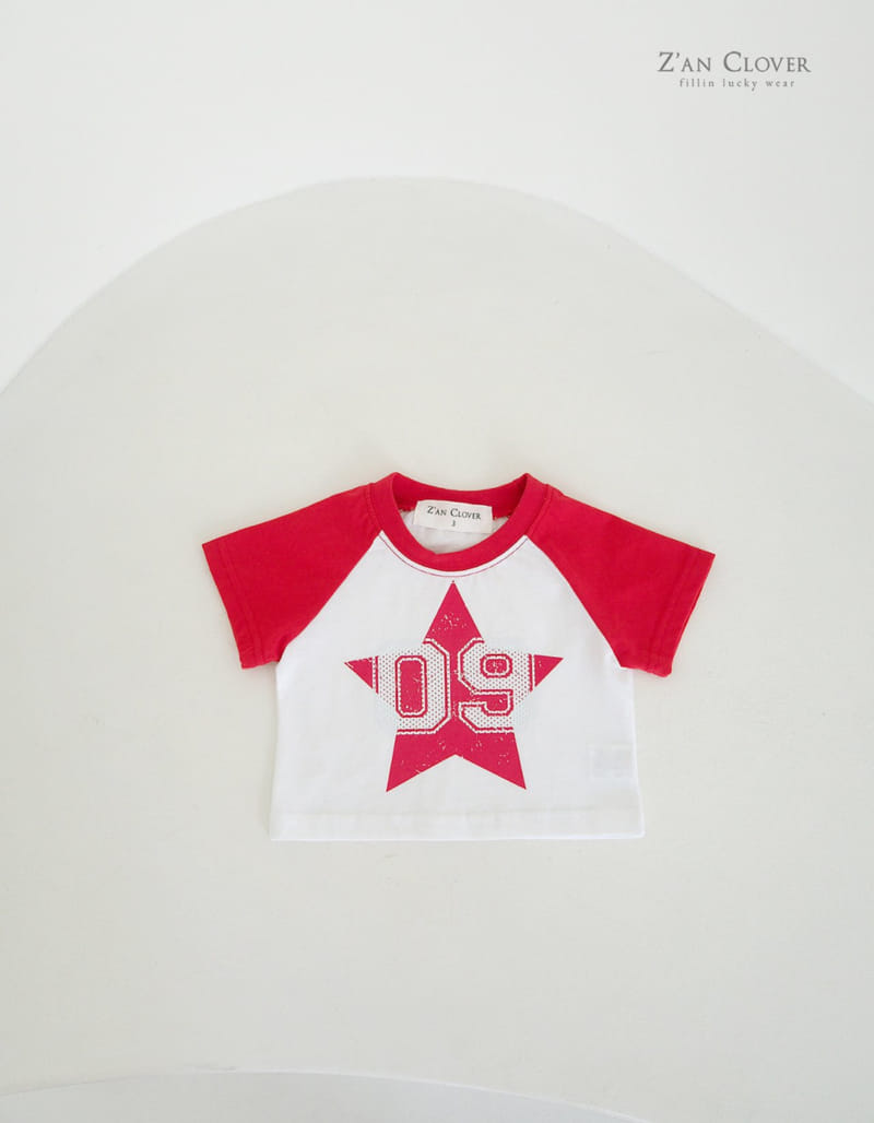 Zan Clover - Korean Children Fashion - #minifashionista - Star Raglan Tee - 6