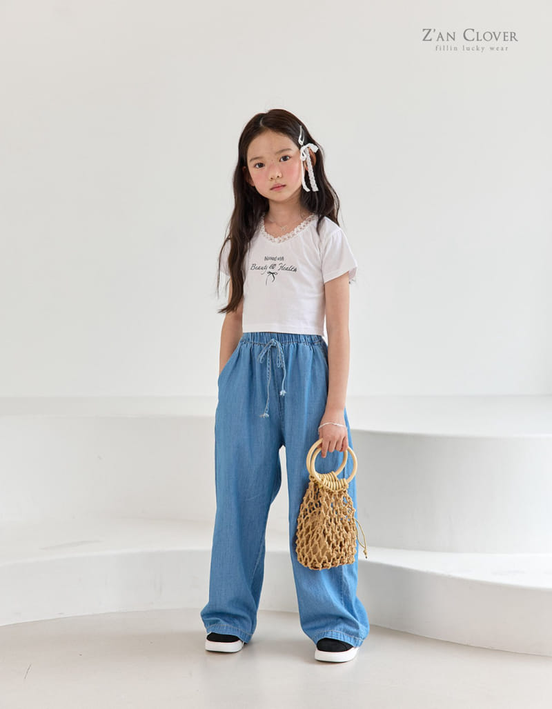 Zan Clover - Korean Children Fashion - #minifashionista - Easy Denim Pants - 11