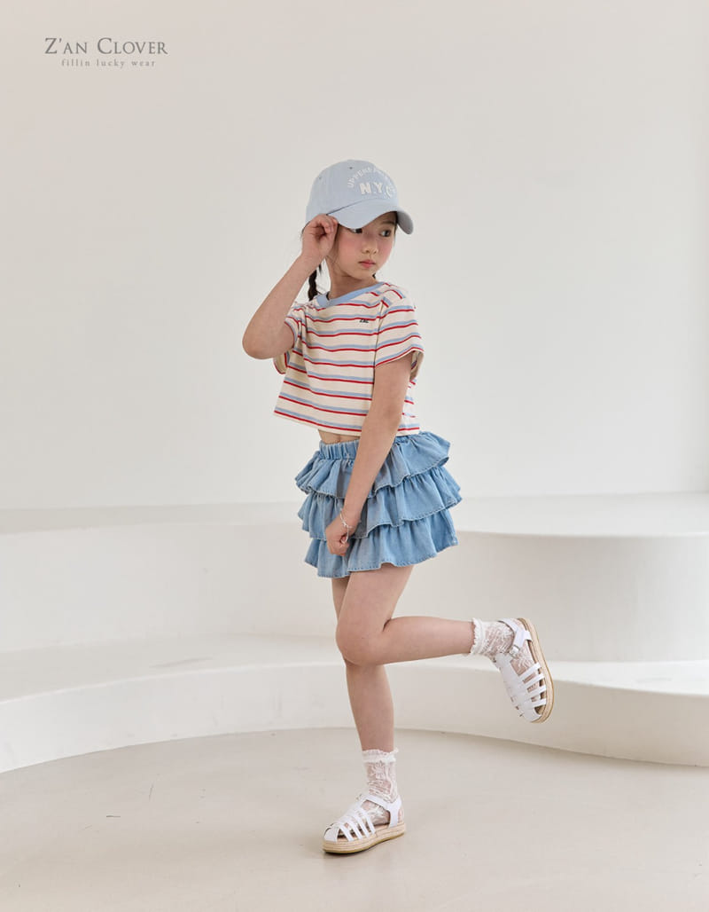 Zan Clover - Korean Children Fashion - #magicofchildhood - Denim Kan Kan Skirt - 4