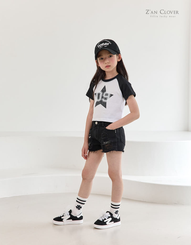 Zan Clover - Korean Children Fashion - #minifashionista - Star Raglan Tee - 8