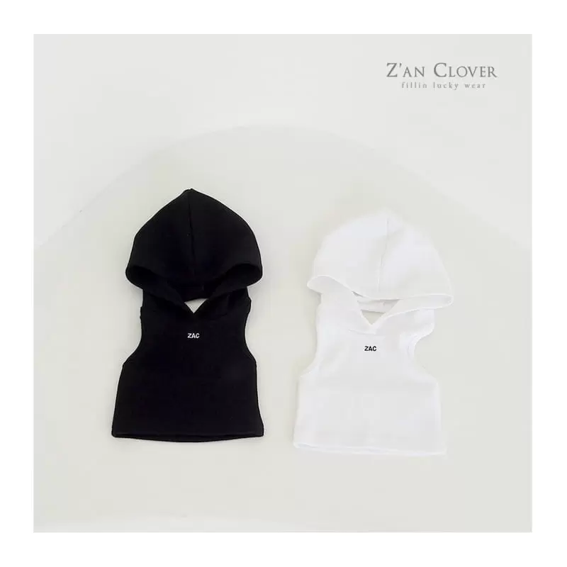 Zan Clover - Korean Children Fashion - #minifashionista - Hoody Tank Top  - 2