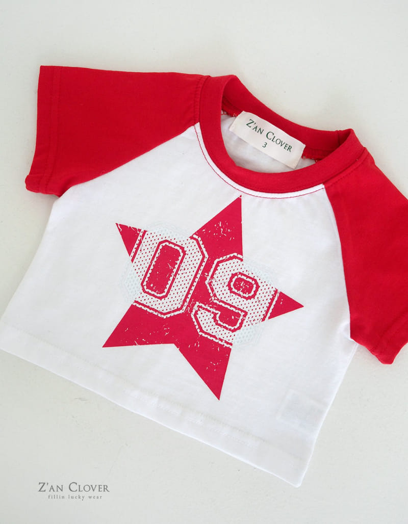 Zan Clover - Korean Children Fashion - #prettylittlegirls - Star Raglan Tee - 7