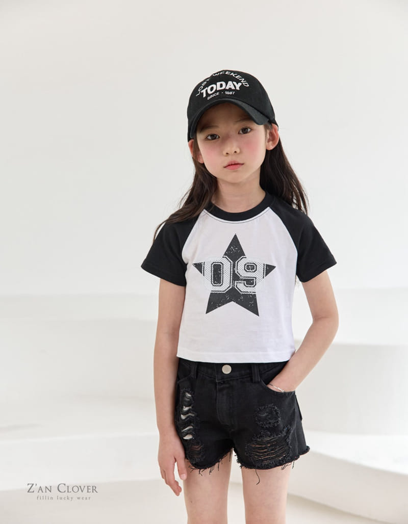 Zan Clover - Korean Children Fashion - #prettylittlegirls - Star Raglan Tee - 9