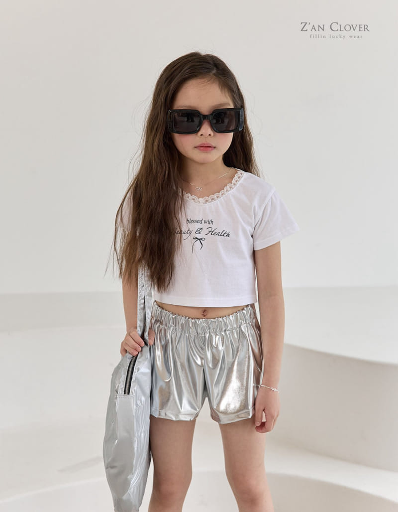 Zan Clover - Korean Children Fashion - #prettylittlegirls - Bless V Short Tee - 8