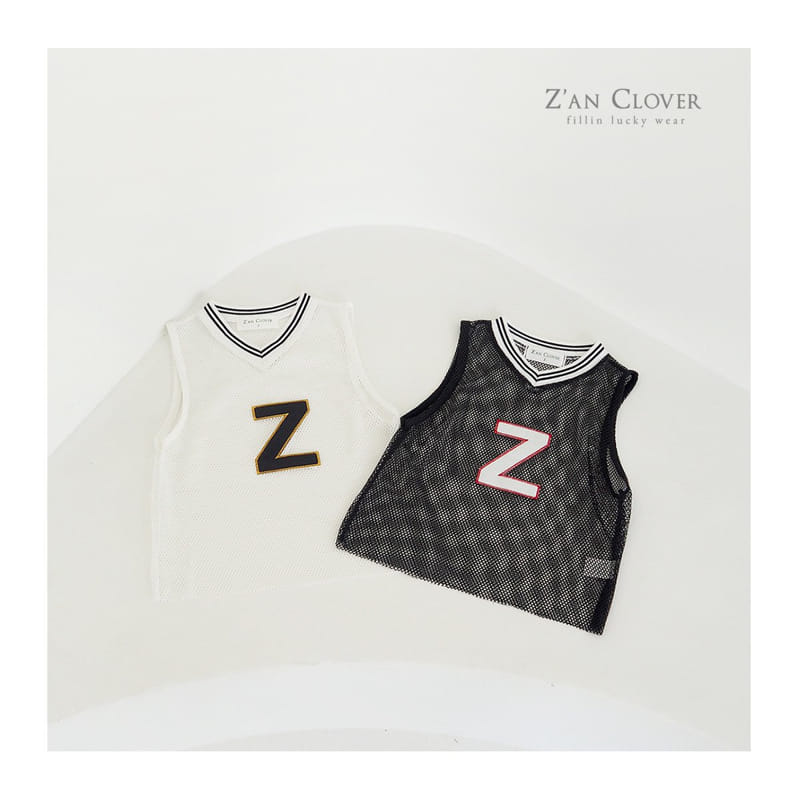 Zan Clover - Korean Children Fashion - #prettylittlegirls - Z Mesh Sleeveless Tee - 2